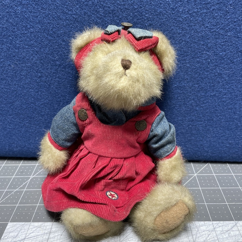 Boyds Bears Plush‎ Bear Jennie Glorybear Patriotic Head Bean Collection 11"